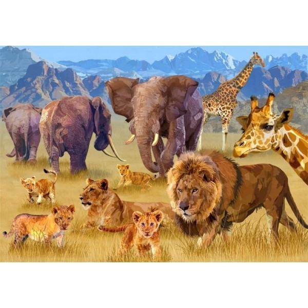 Zwierzęta Afryki  (1500el.) - Sklep Art Puzzle